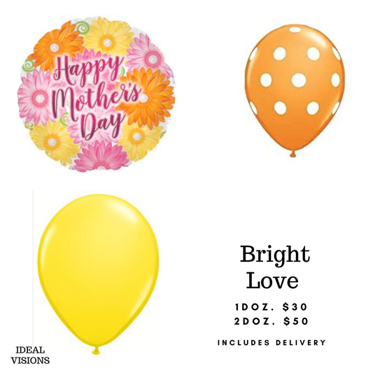 Bright Love Balloon Bundle 1 Dozen